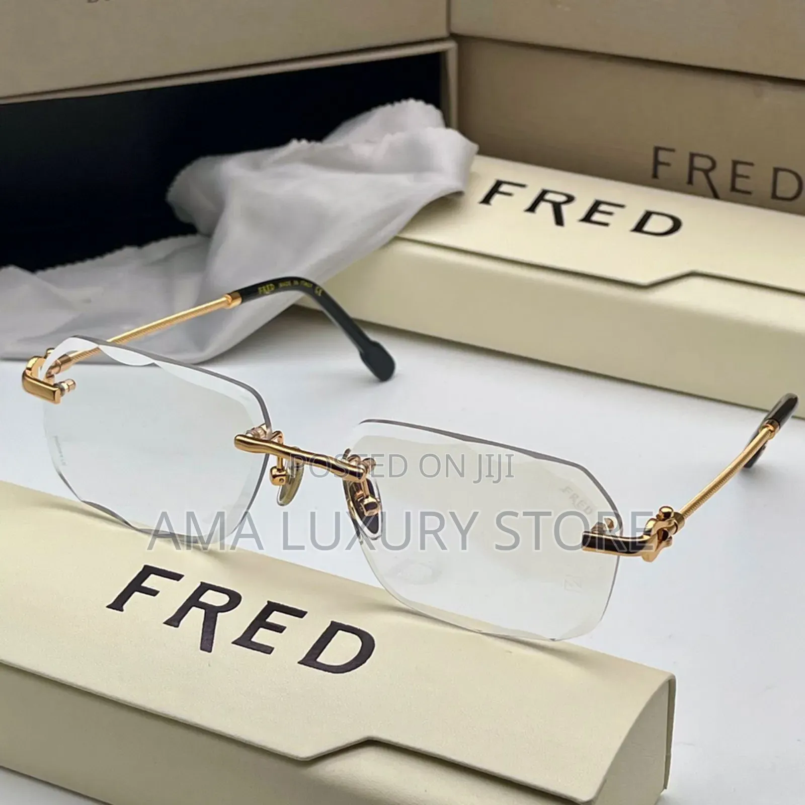 Fred Luxury Rimless Designer Glasses