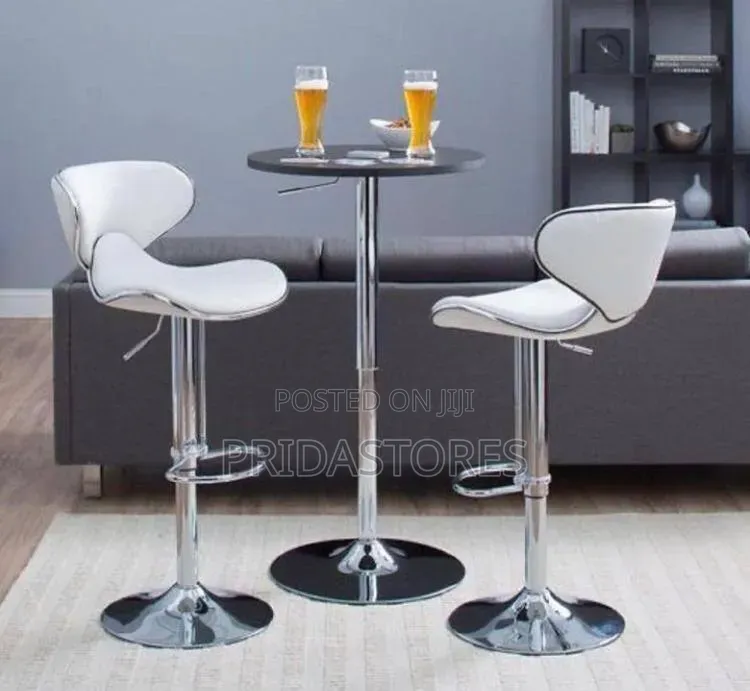 Luxury Bar Chair and Table (One (1)Table With One (2)High Bar Chair)