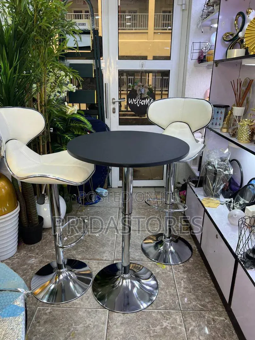 Luxury Bar Chair and Table (One (1)Table With One (2)High Bar Chair)