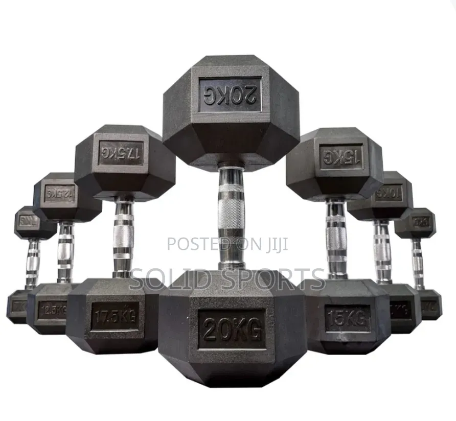 Set of 40 Kg Hexagon Dumbbells (20kg X 2 =40kg)