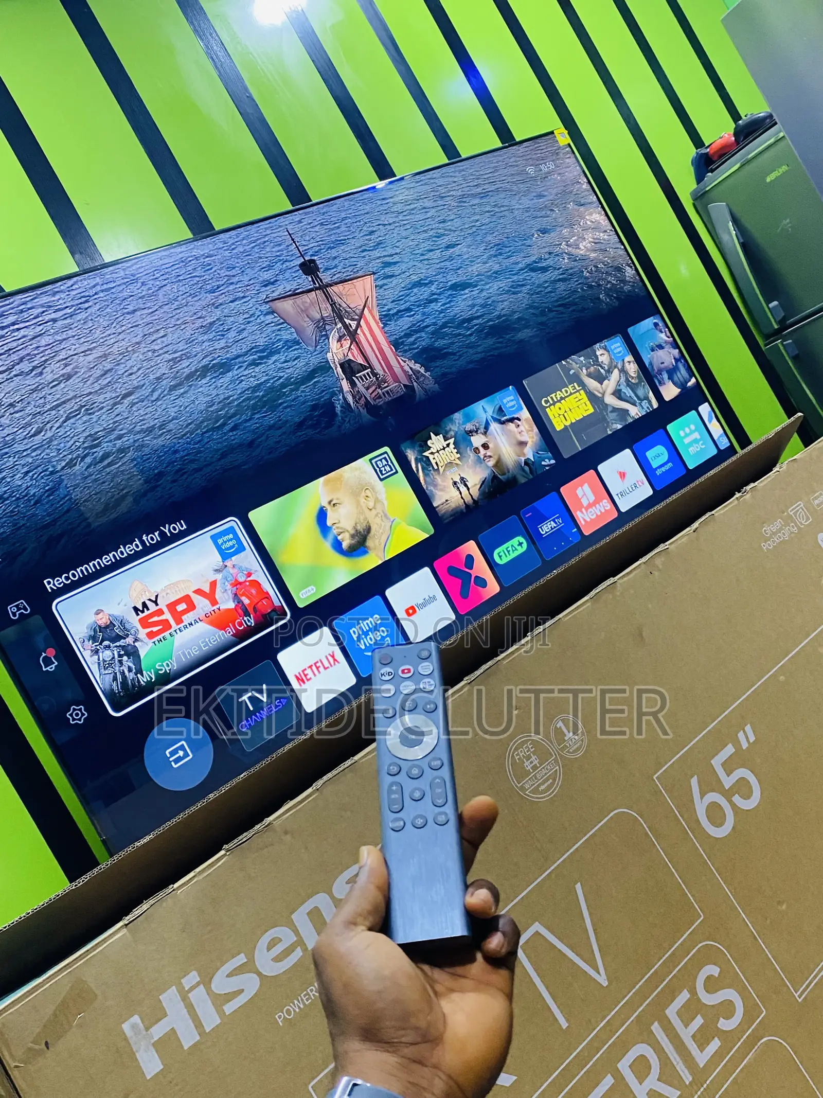 Barely Used Hisense 65” A6series Smart Tv