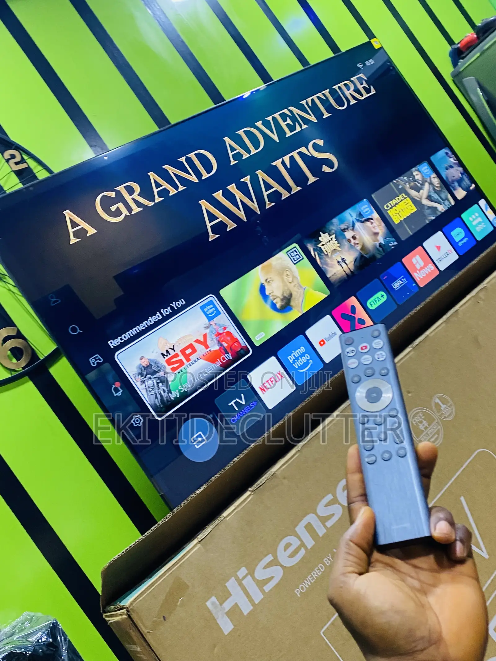 Barely Used Hisense 65” A6series Smart Tv
