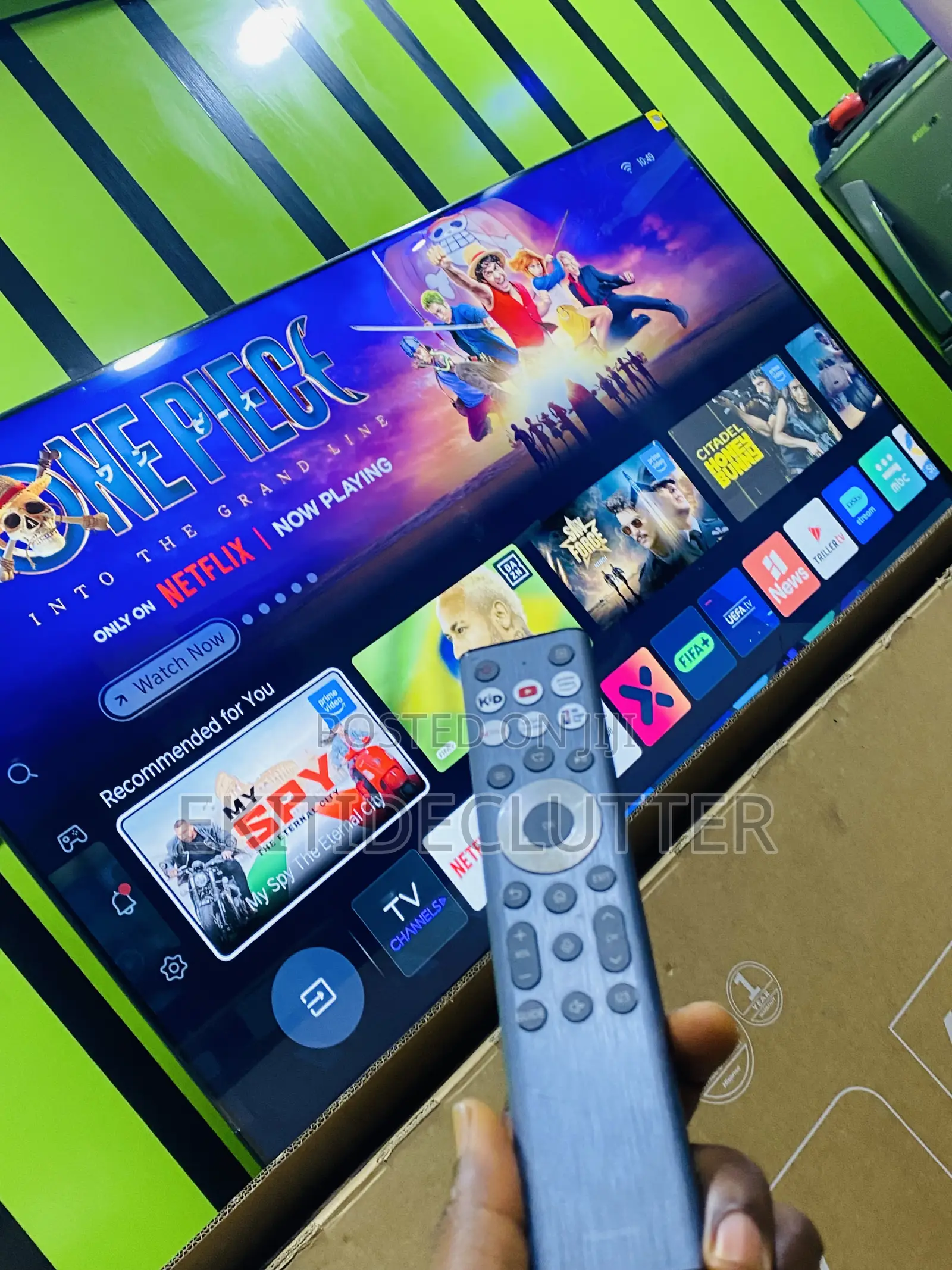 Barely Used Hisense 65” A6series Smart Tv