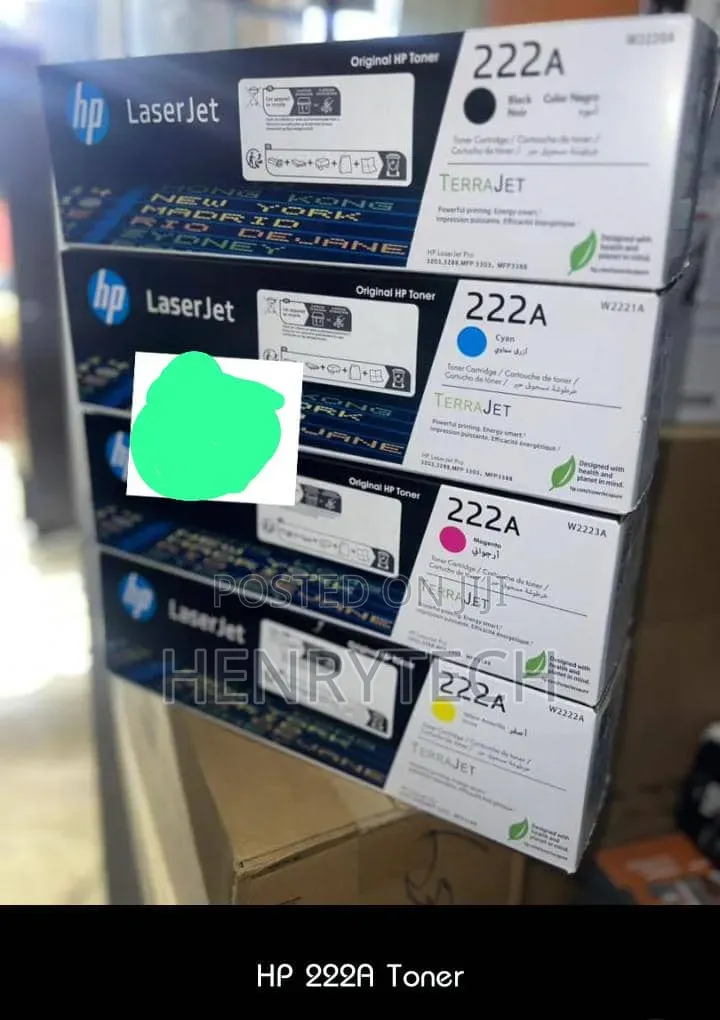 222a. Color Cartridge Toner Genuine Hp