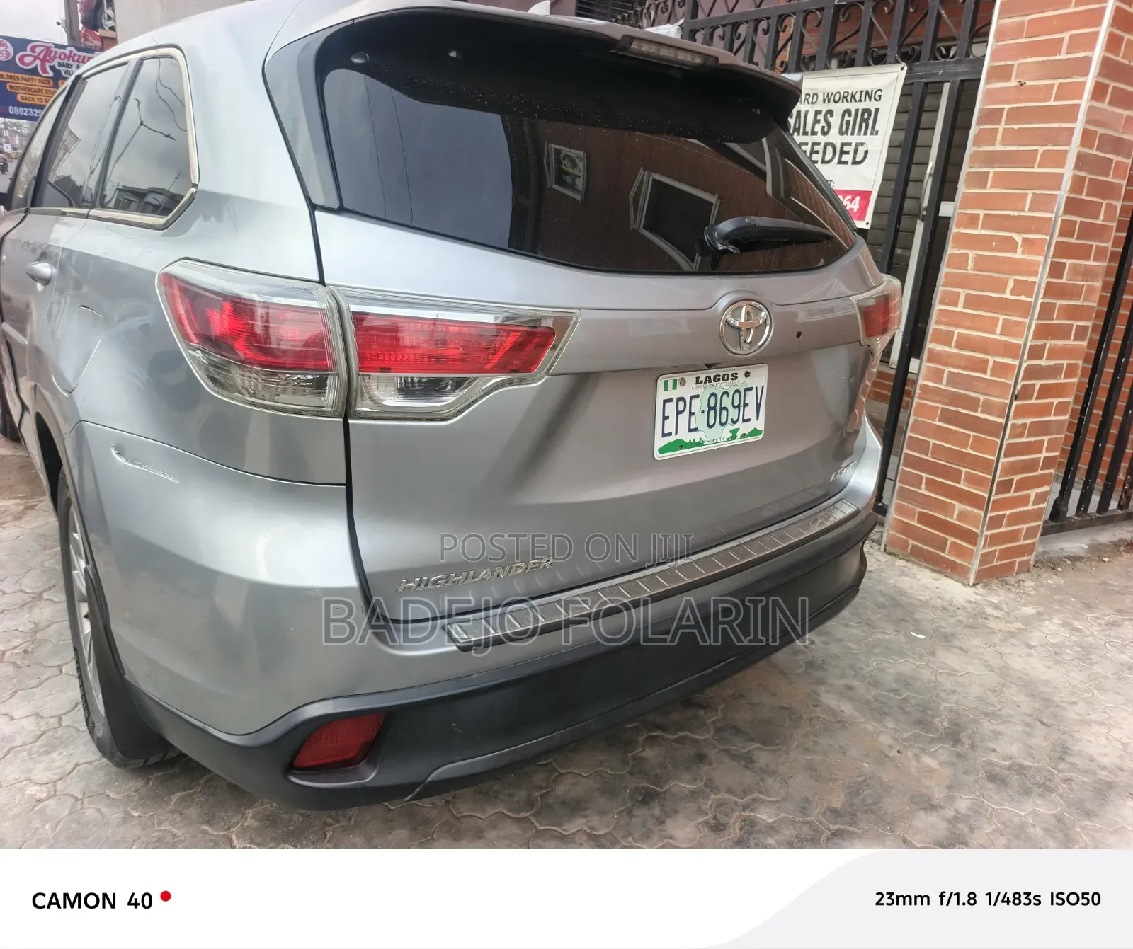Toyota Highlander LE V6 4x2 (3.5L 6cyl 6A) 2016 Silver