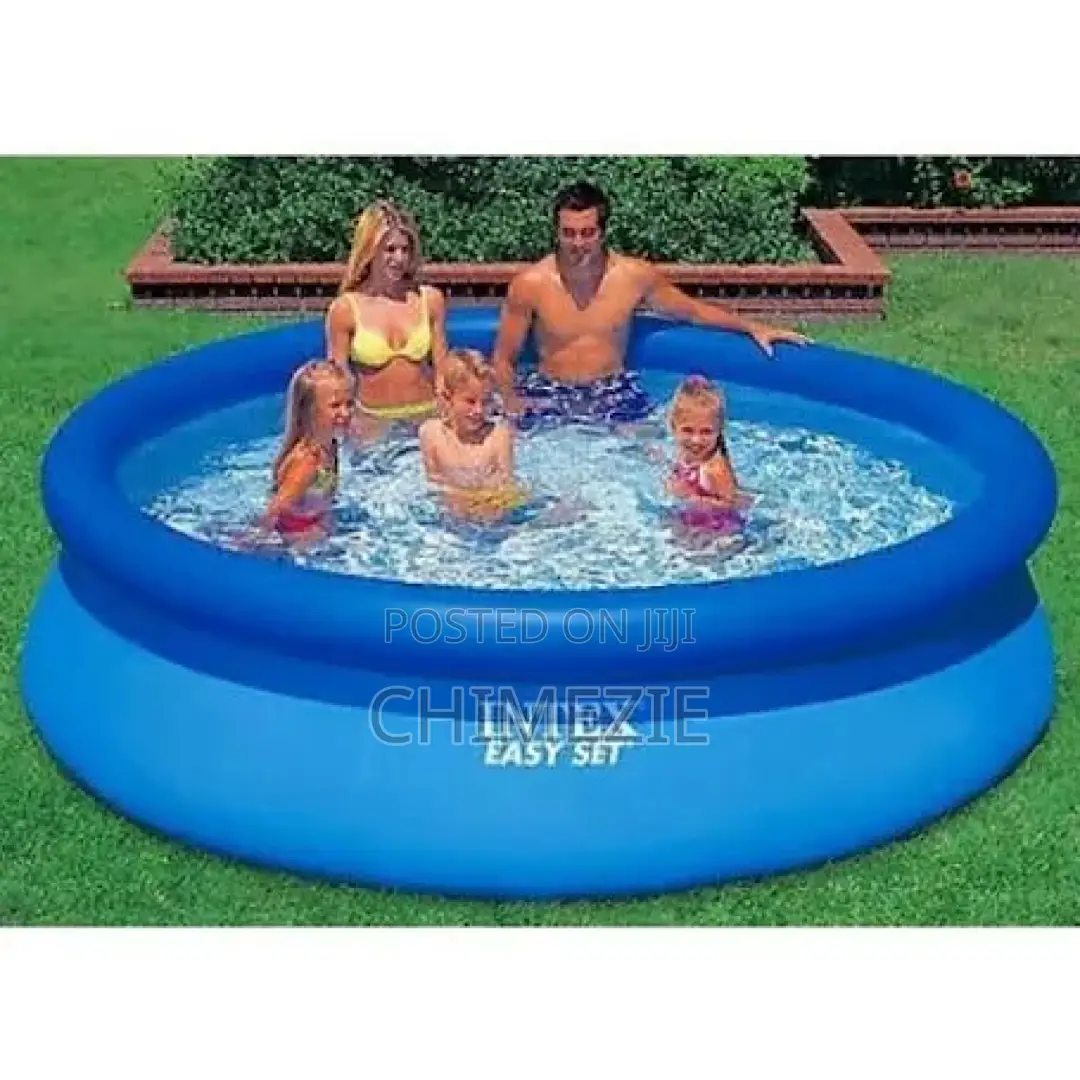 Intex Easy Set Inflatable Pool 8ft X 24in With Water Filter Machine
