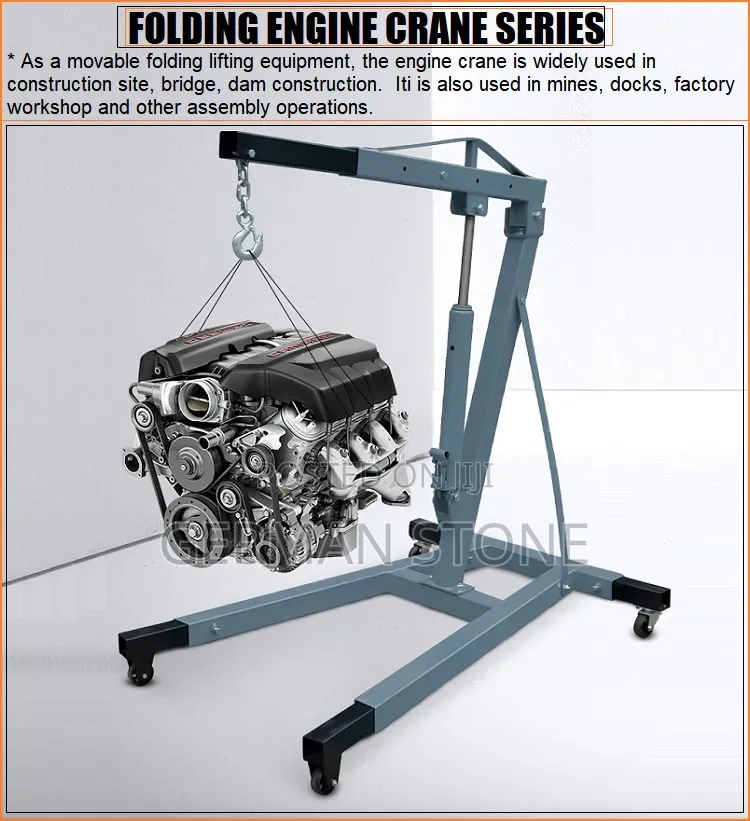 Heavy Duty Engine Crane 1/2-3 Tons Fixed Hydraulic
