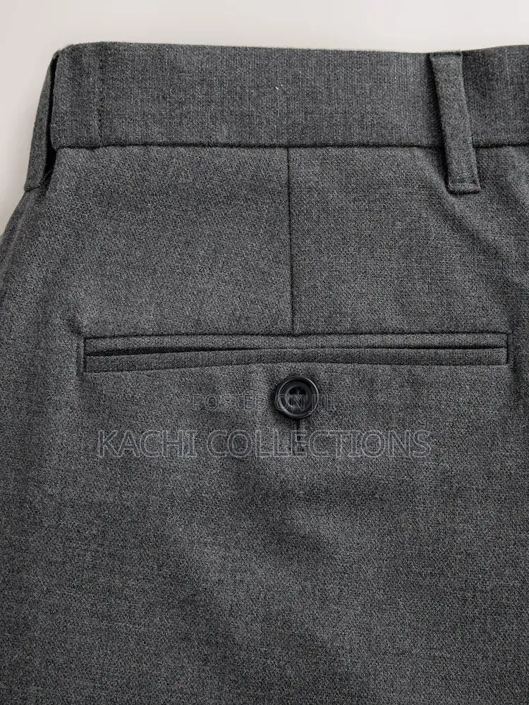 Wool Blend Flannel Trousers