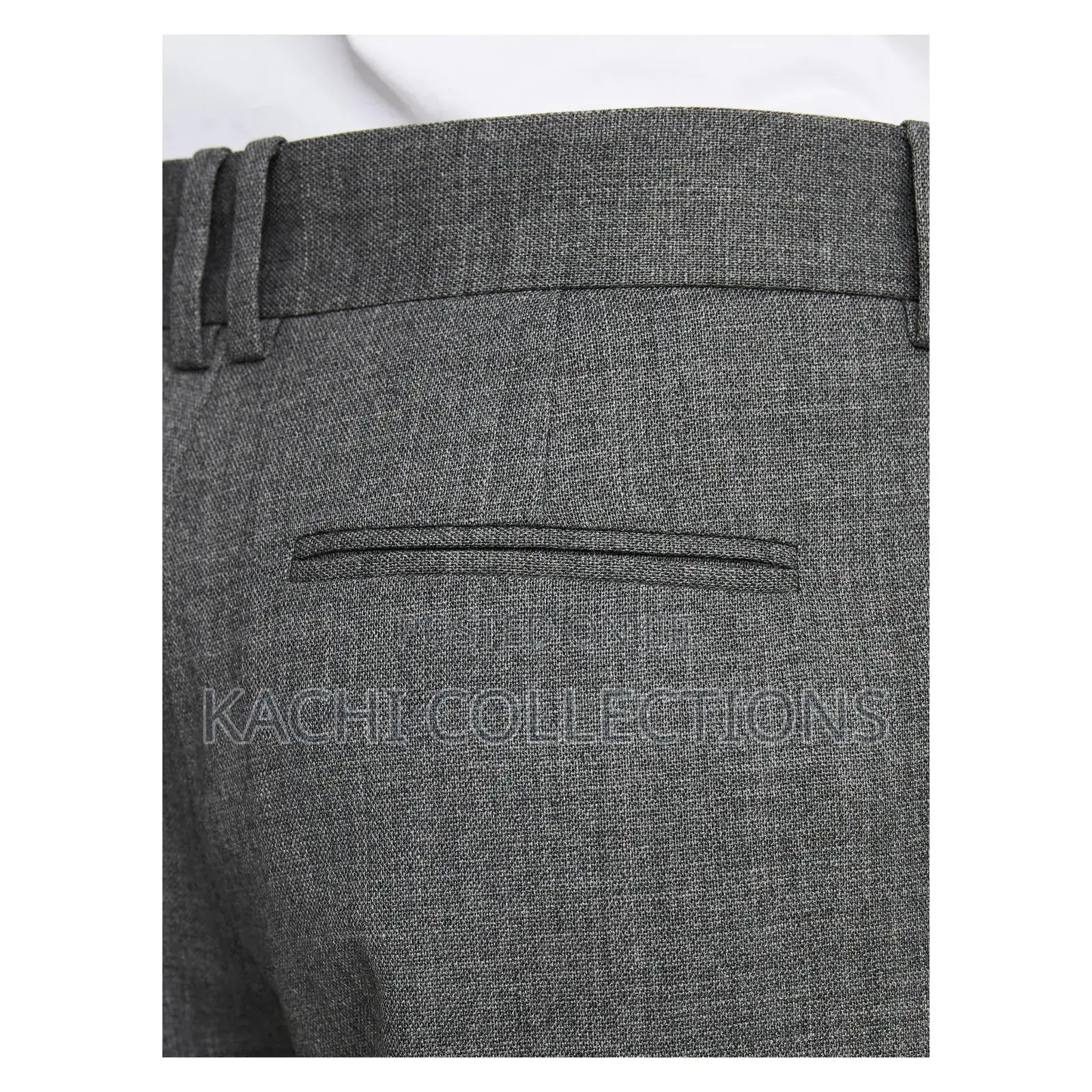 Wool Blend Flannel Trousers