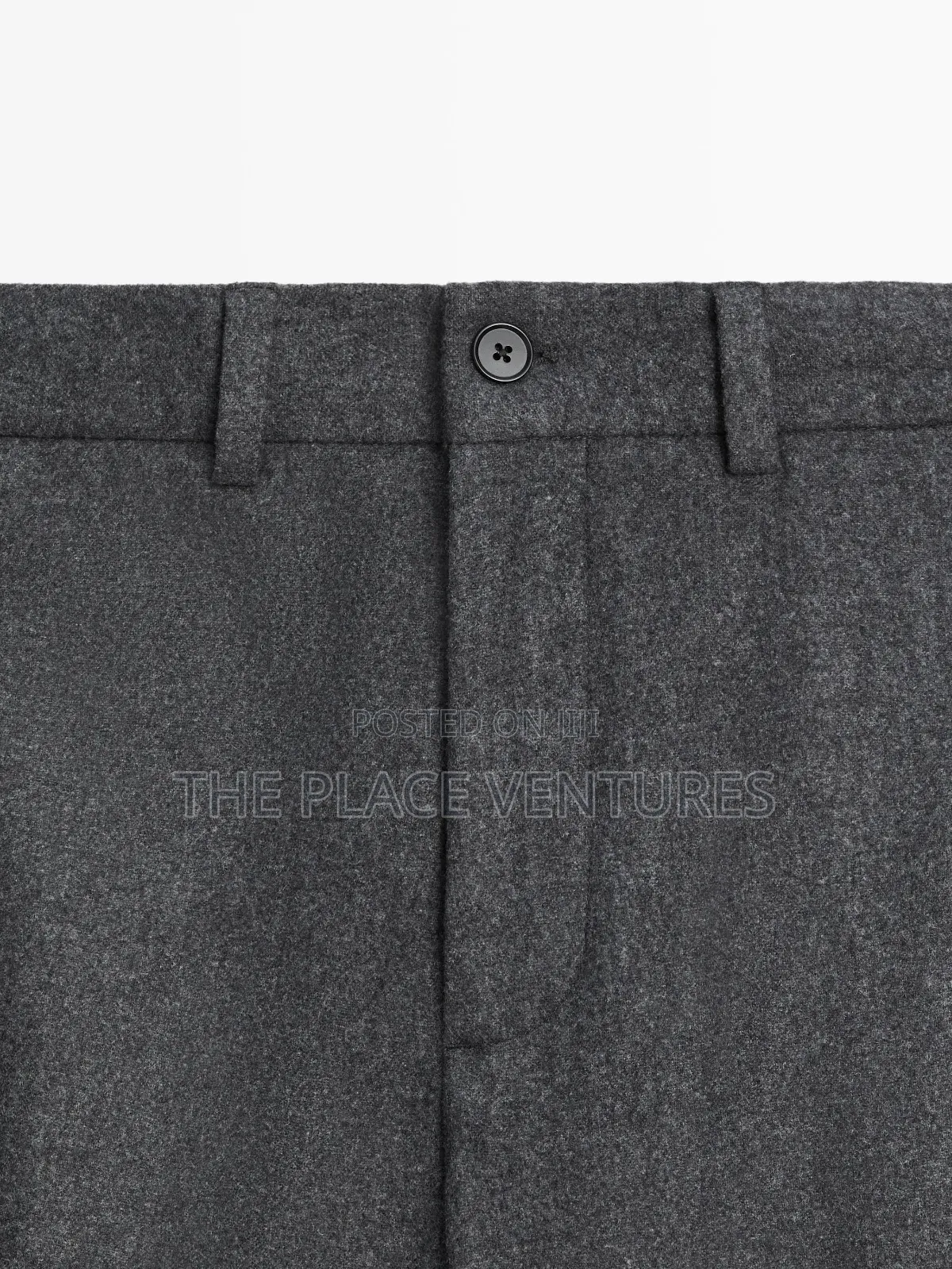 Wool Blend Flannel Trousers