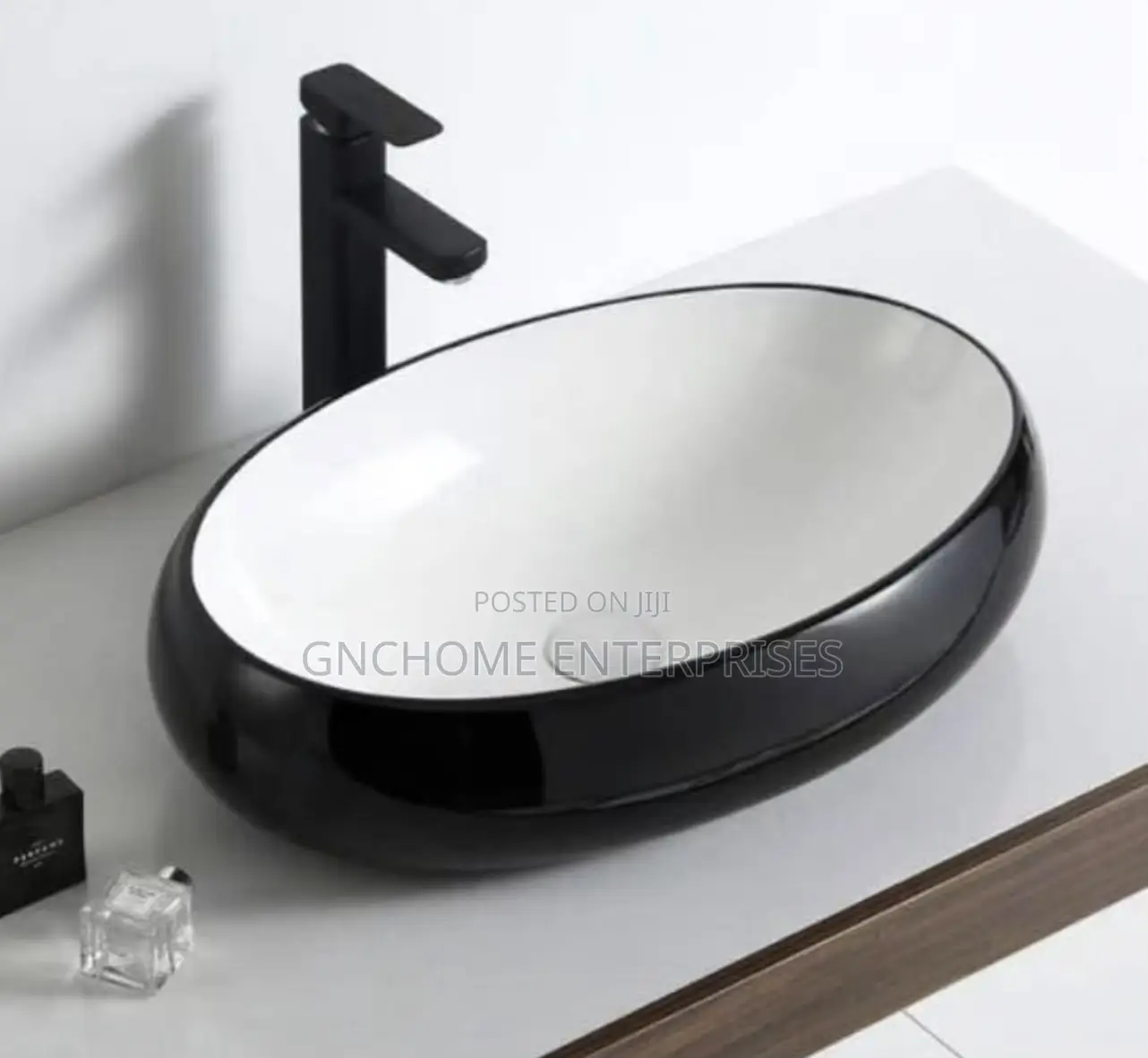Black and White Countertops Basin