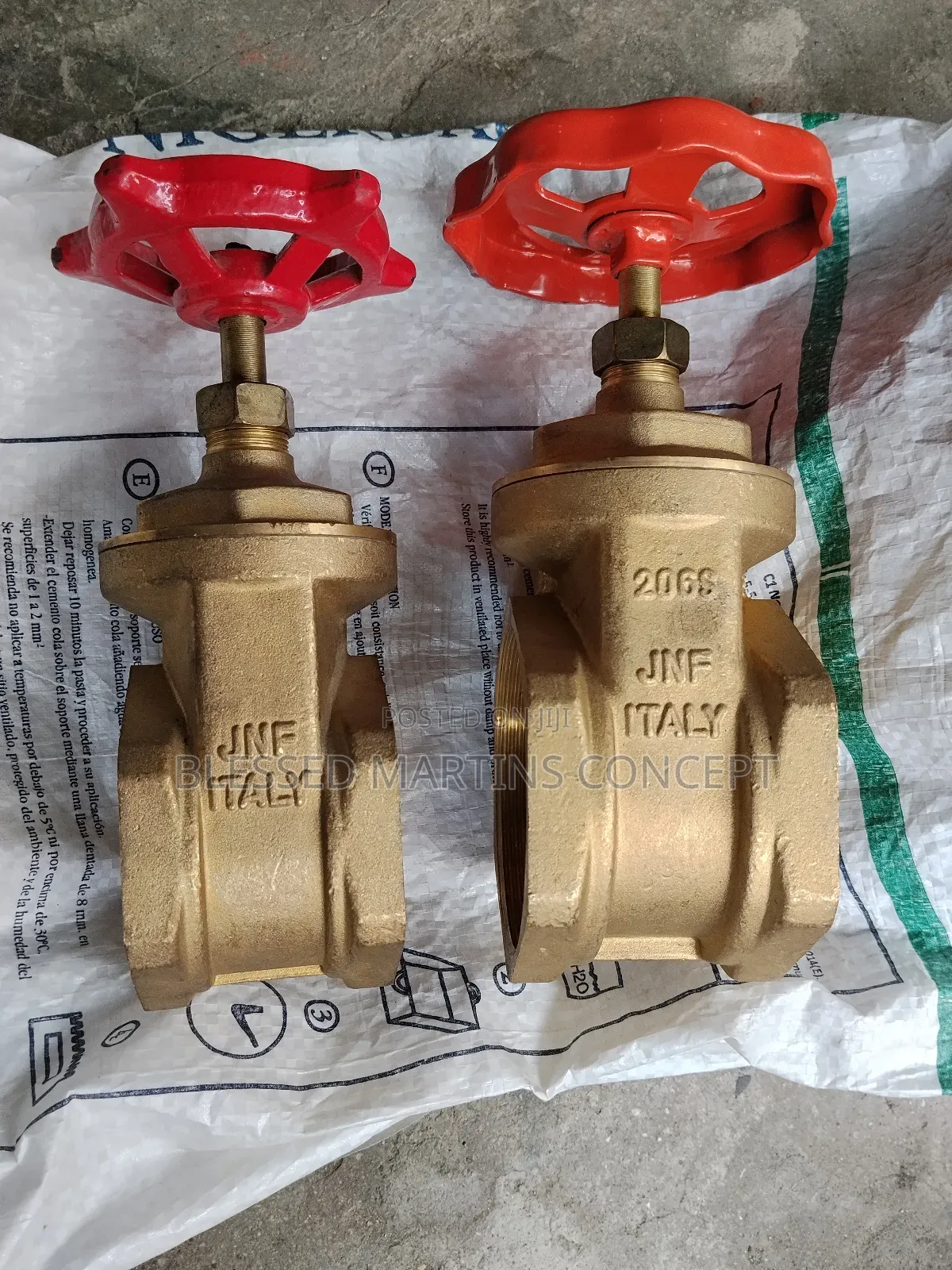 3" Original JFN Italy Brass Gate Valve