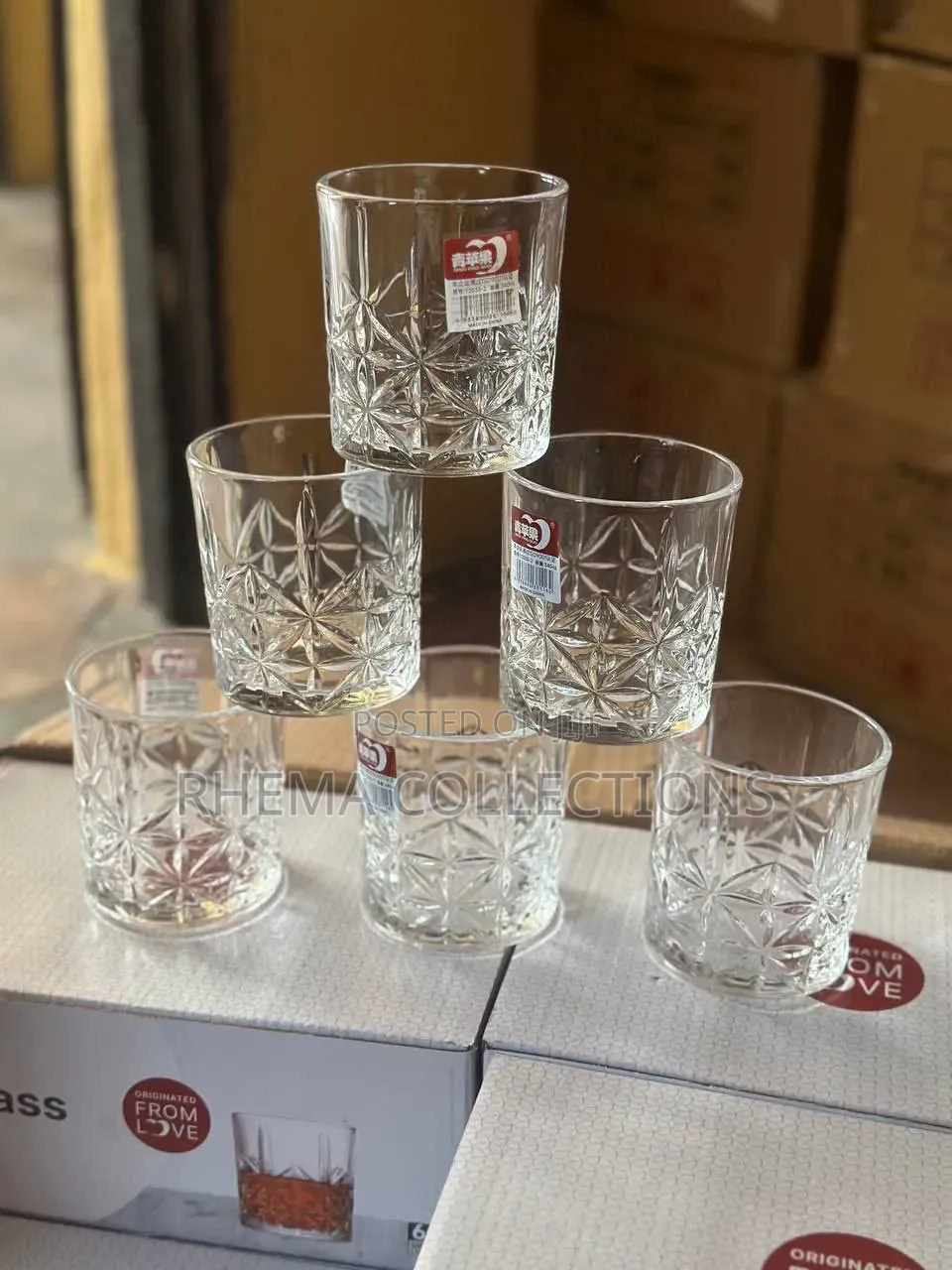 6pcs Quality and Sophiscated Glass Cup