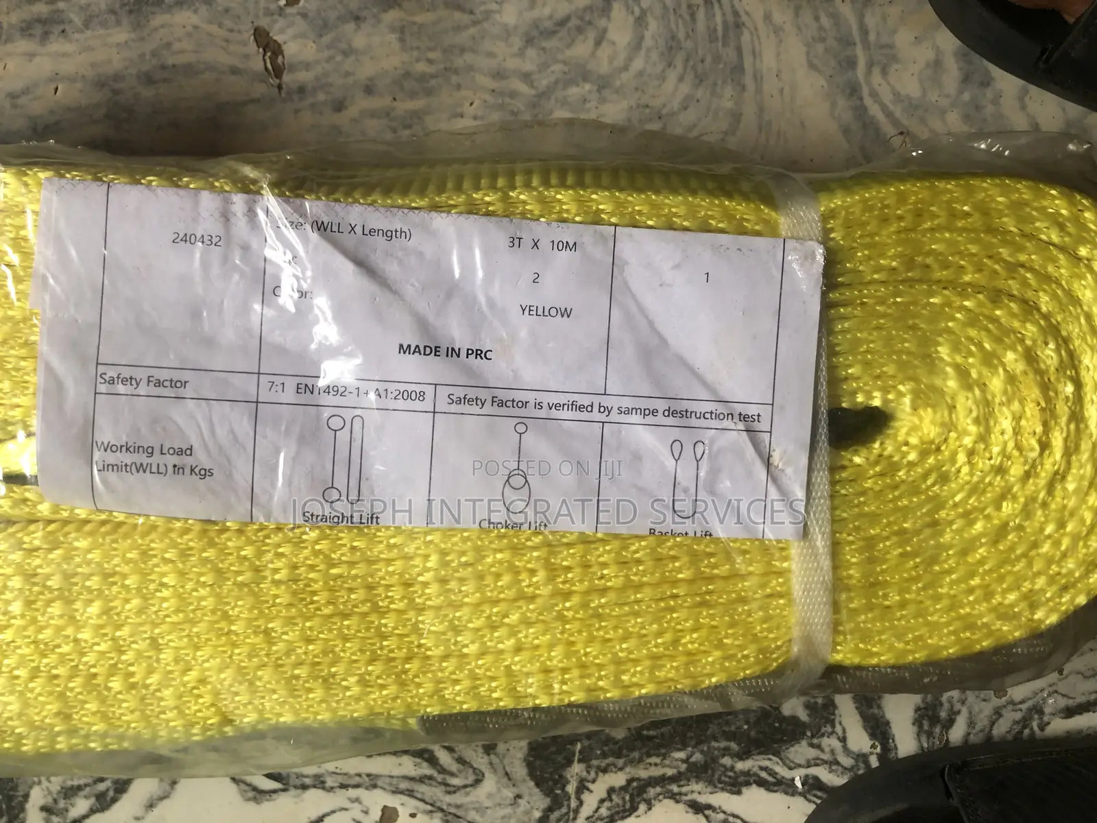 3-Ton X 10mtrs Flat Webbing Lifting Sling