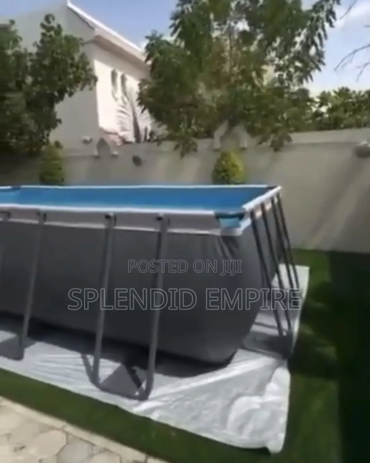 Intex Rectangular Frame Above Ground Pool 18ft X 9ft X 52” Height