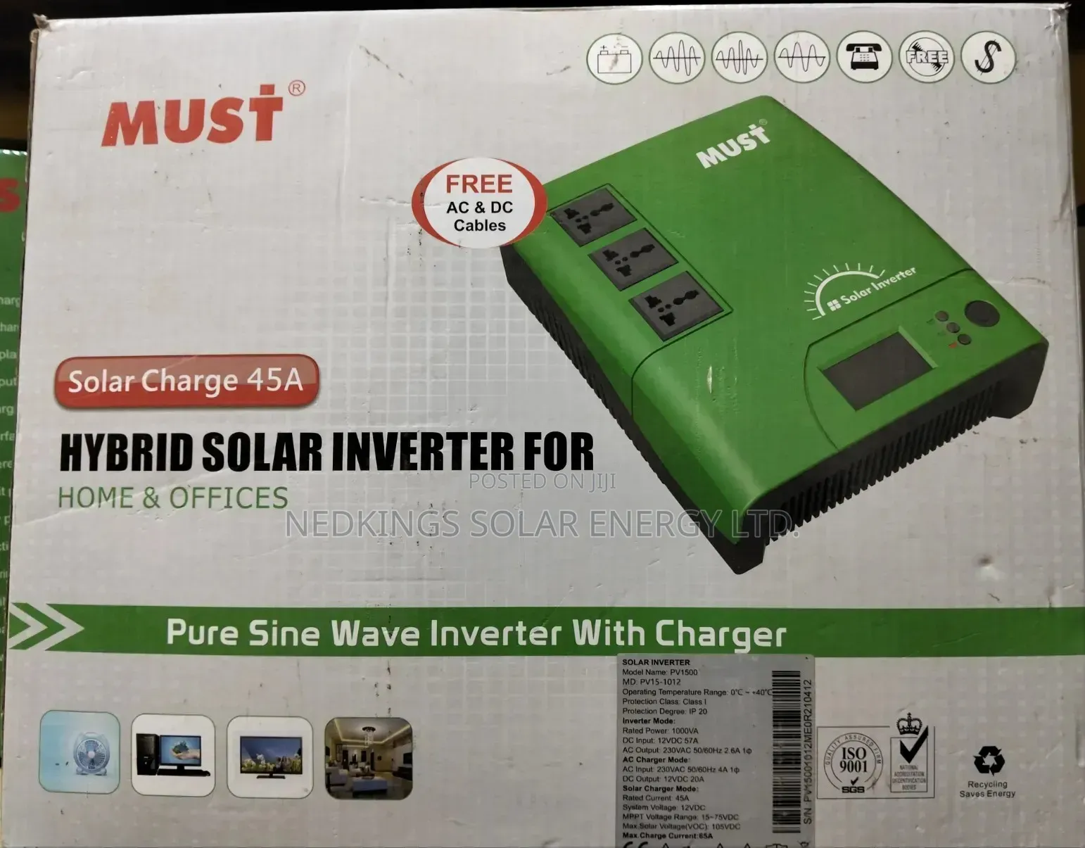 1kva 12v Must Hybrid Inverter