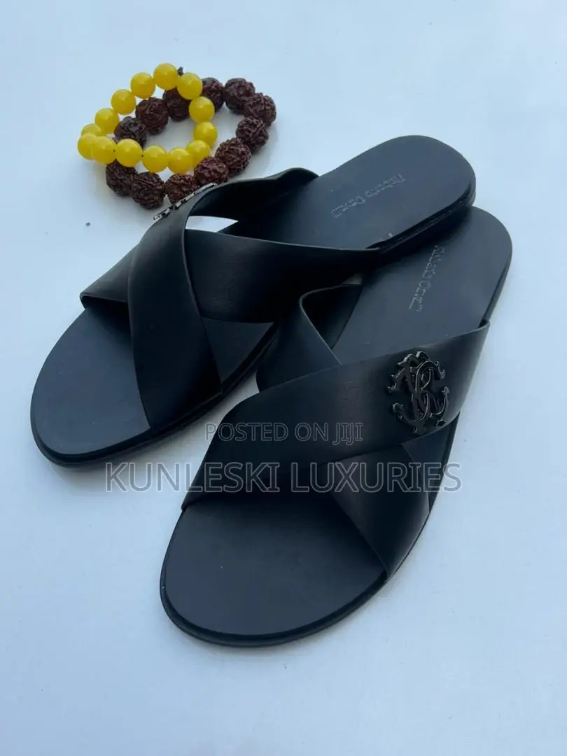 Original Robert Cavalli Leather Slippers