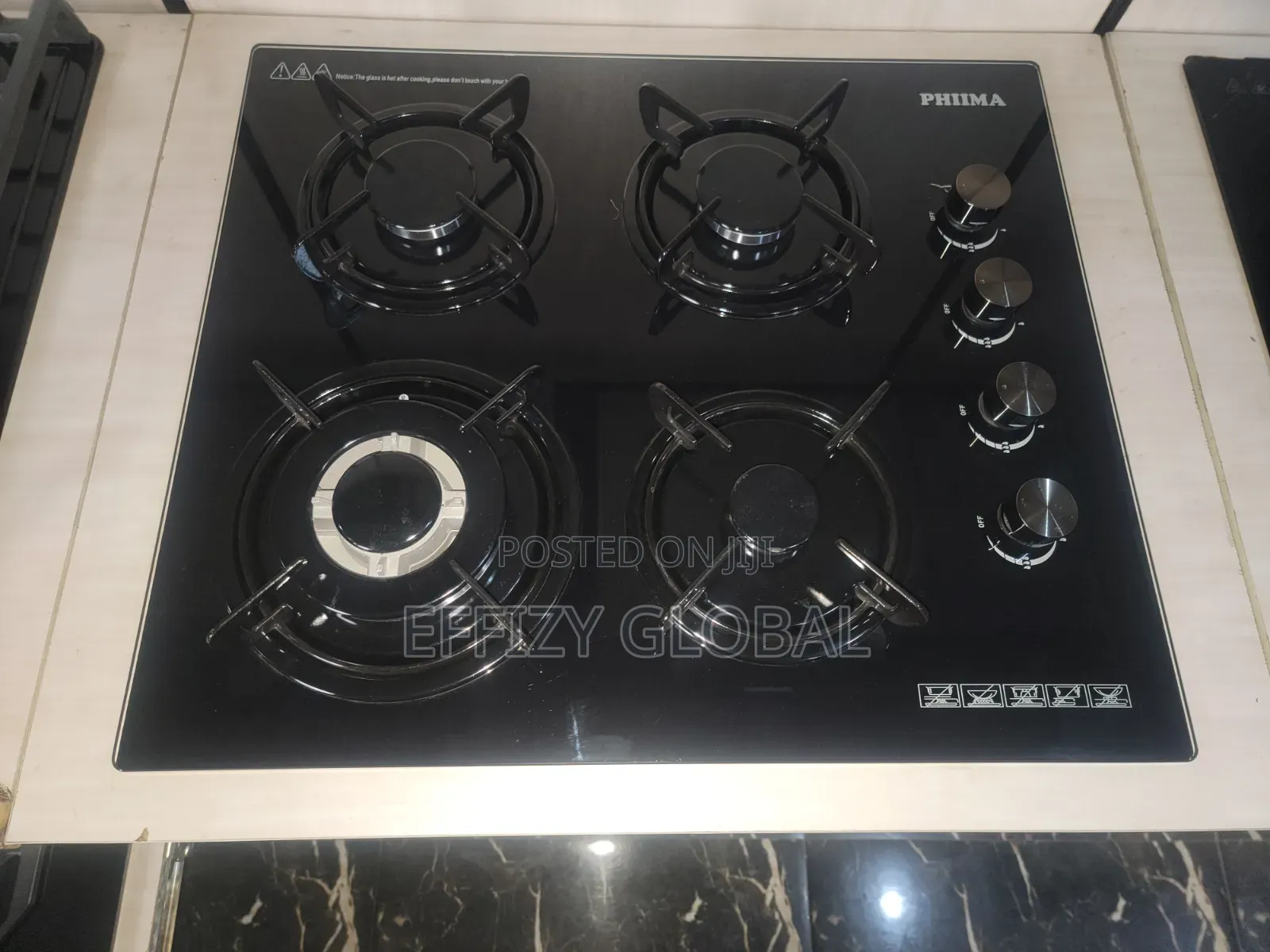 Phima 4.Burners Cabinet in-Built Luxery Gas Cooker