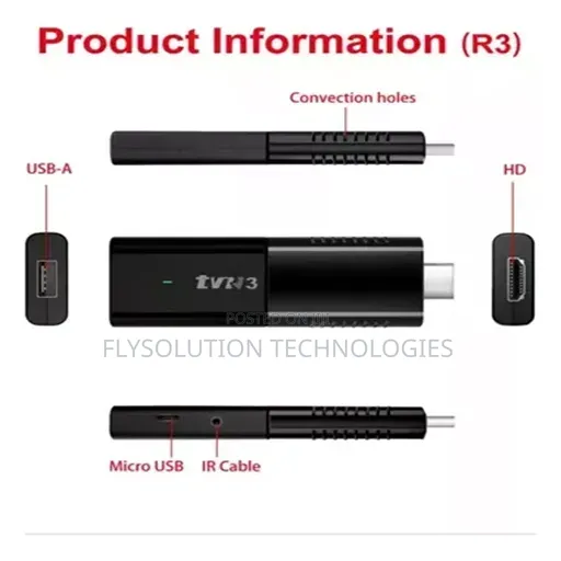 Tvr3 Tv Stick Android 8gb Ram 128gb Rom Wifi Hdmi Smart Tv Dongle