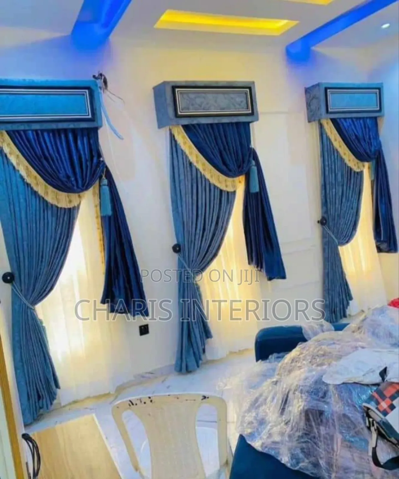 Royal Blue Curtains Drape and Shades