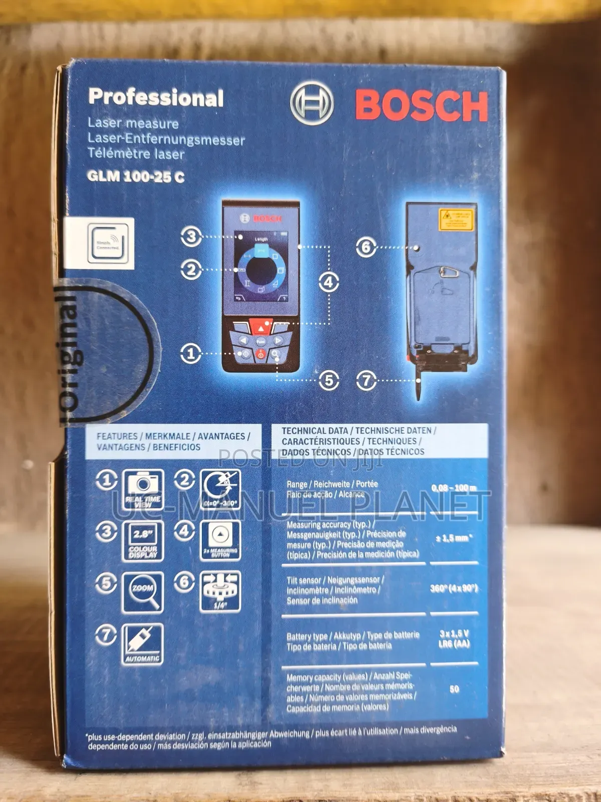 Bosch Laser Meter GLM 100-25c