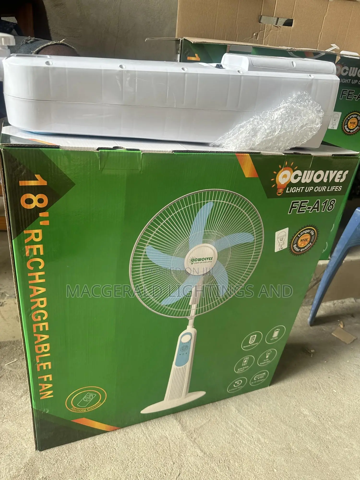 Solar Rechargeable Fan