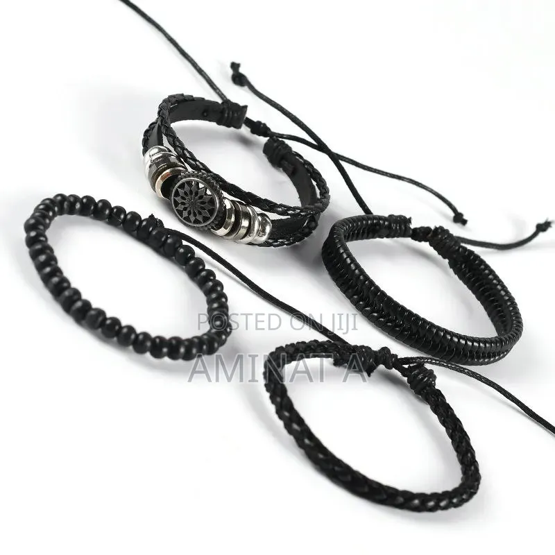 Classy Male Hand Bangle Bracelet Set