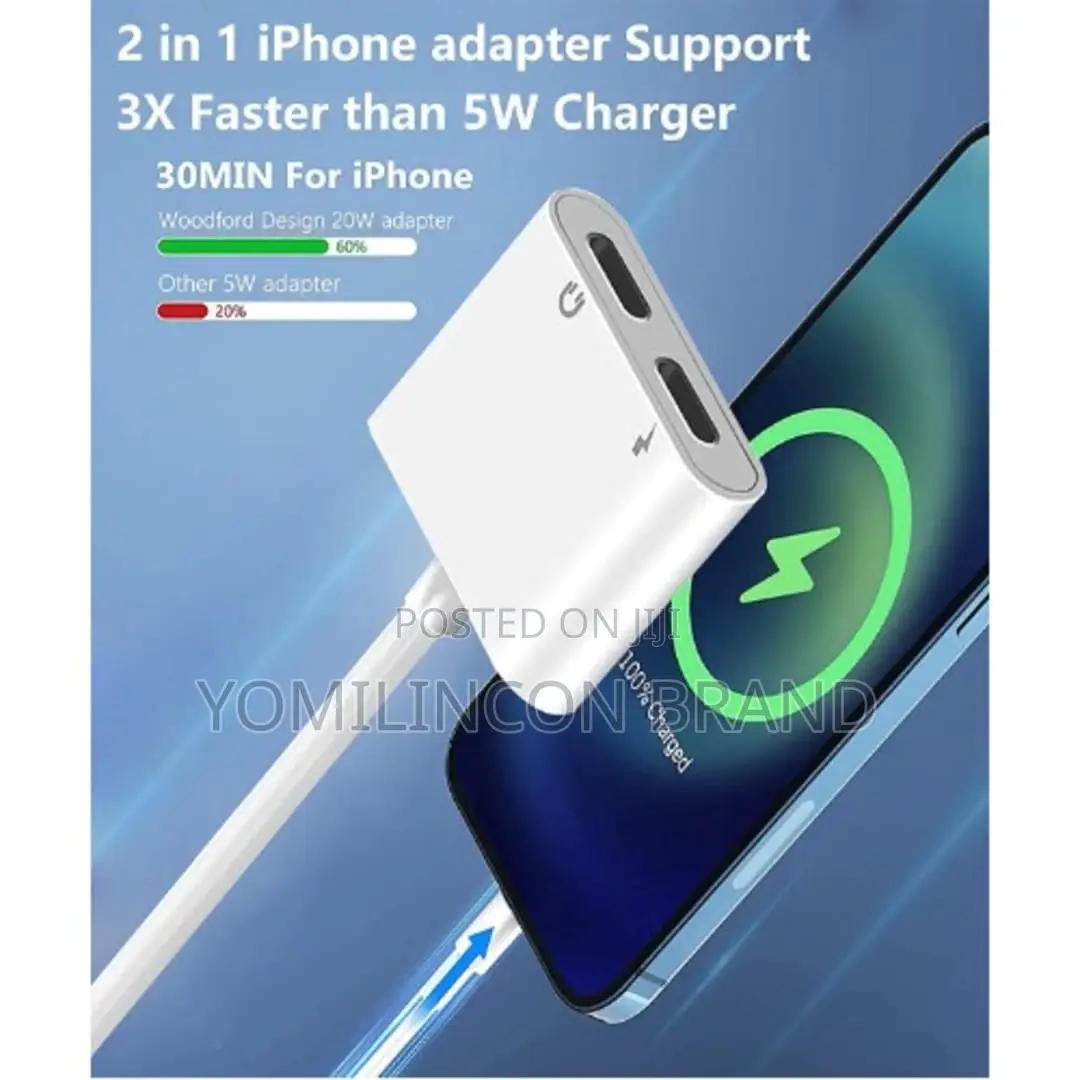 Promote 2 in 1 Audio and Charging Adaptor