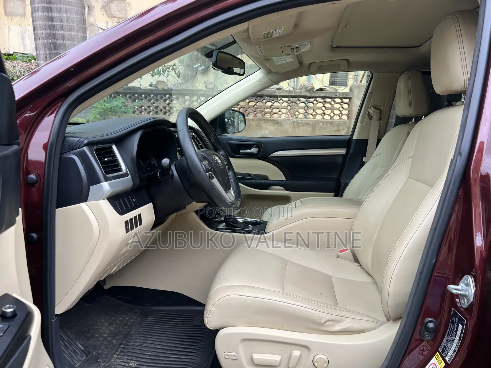Toyota Highlander XLE 4x4 V6 (3.5L 6cyl 8A) 2018 Maroon