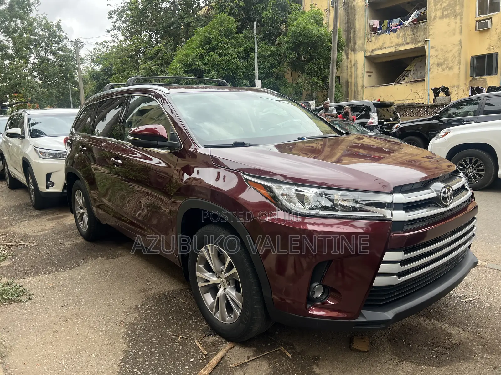 Toyota Highlander XLE 4x4 V6 (3.5L 6cyl 8A) 2018 Maroon