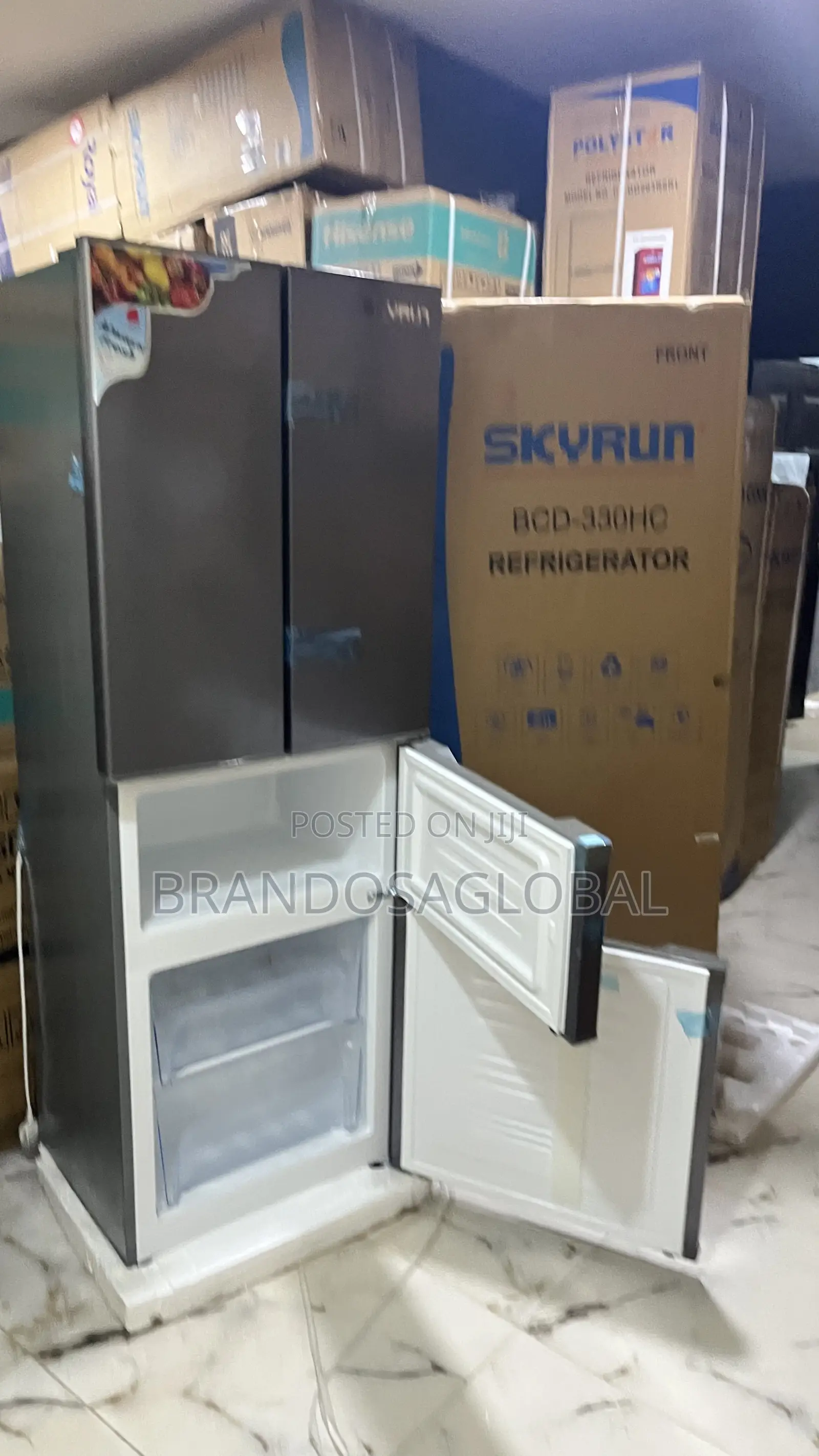 Skyrun 300l Refrigerator(Bcd-330hc)Efficient Food Preservation Fridge
