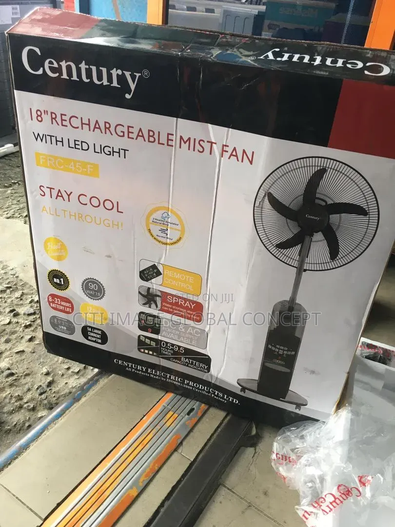Century Rechargeable Mist Fan