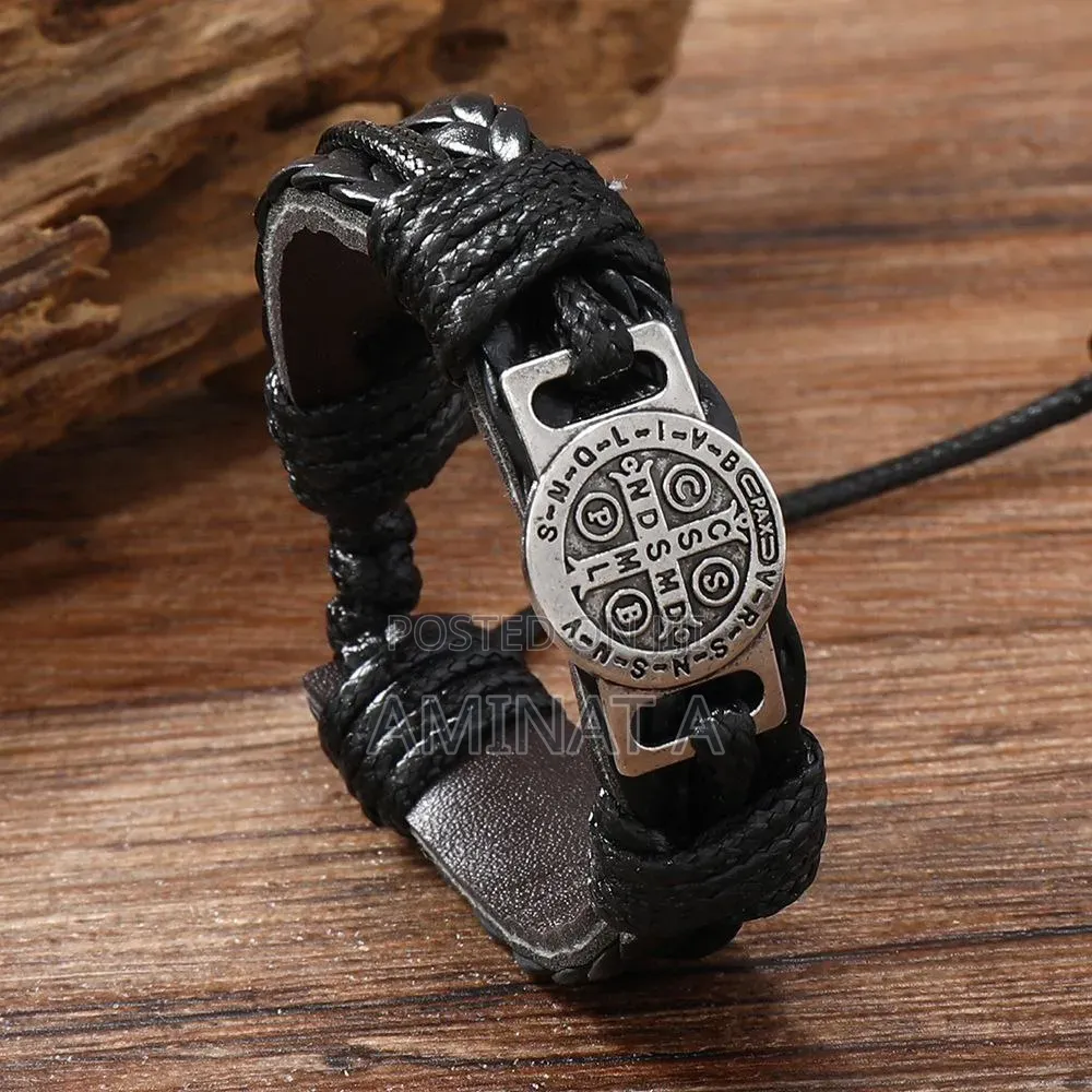 Men Hand Bangle - Black or Brown