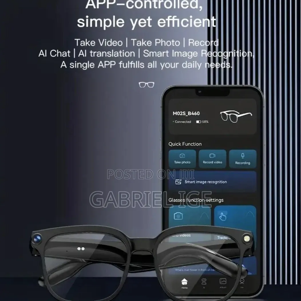 Ai Smart Glasses – Answer Calls, Translate Access Ai Instantly!