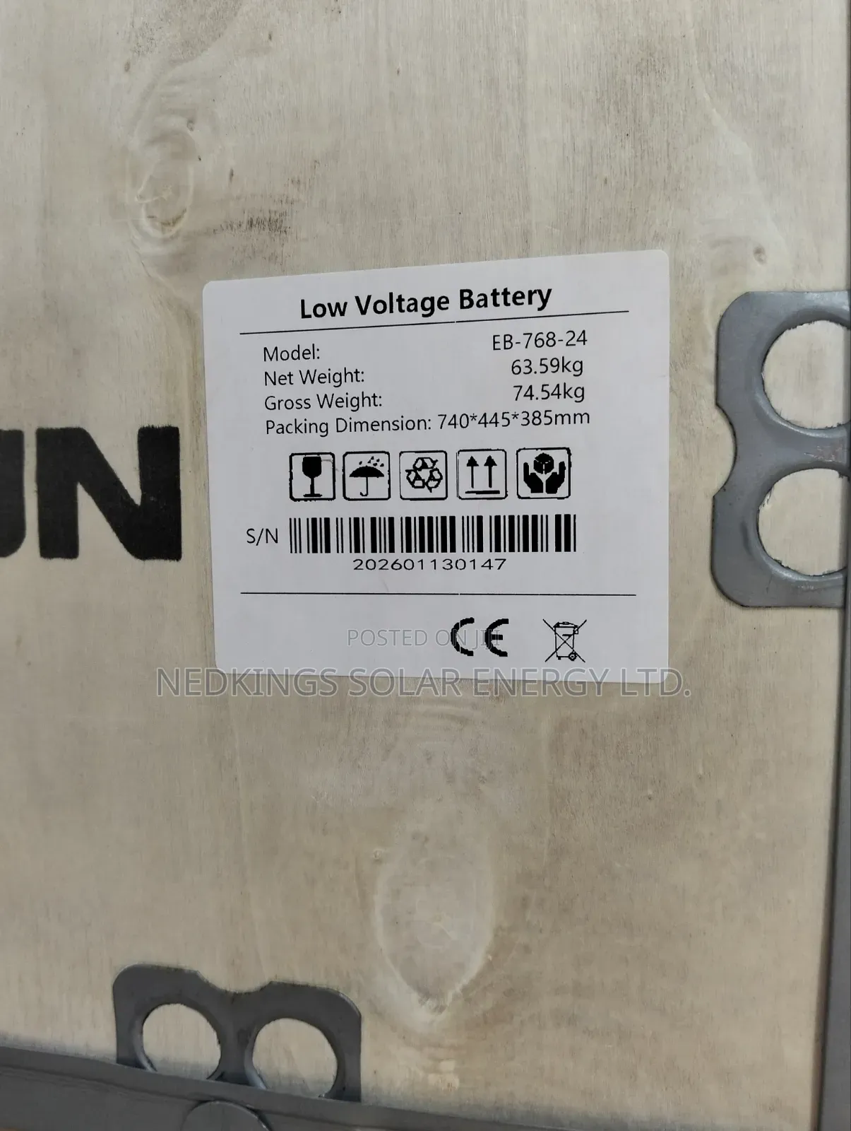 7.6kwh 24v Luxsun Lithium Battery