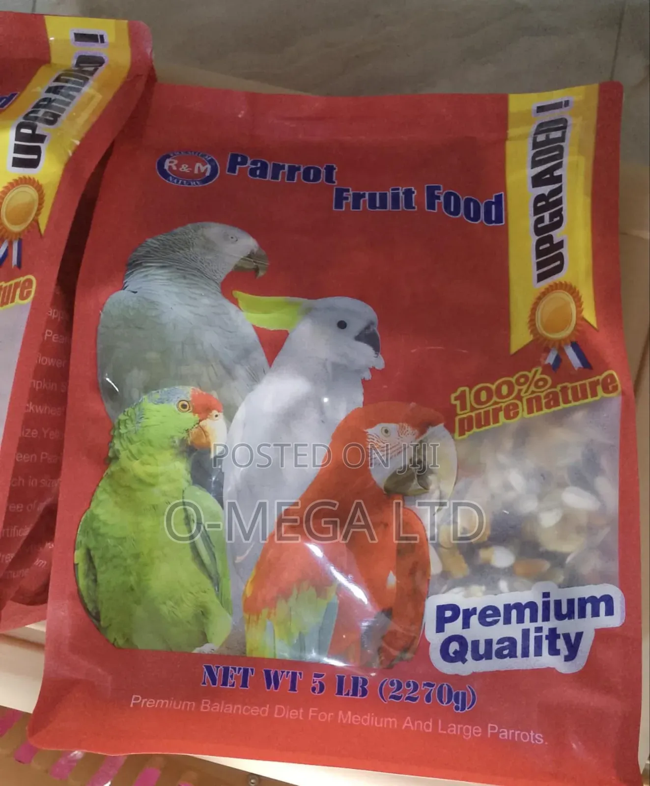 Parrot Food ( Big 2.2kg and Small 1.3kg)