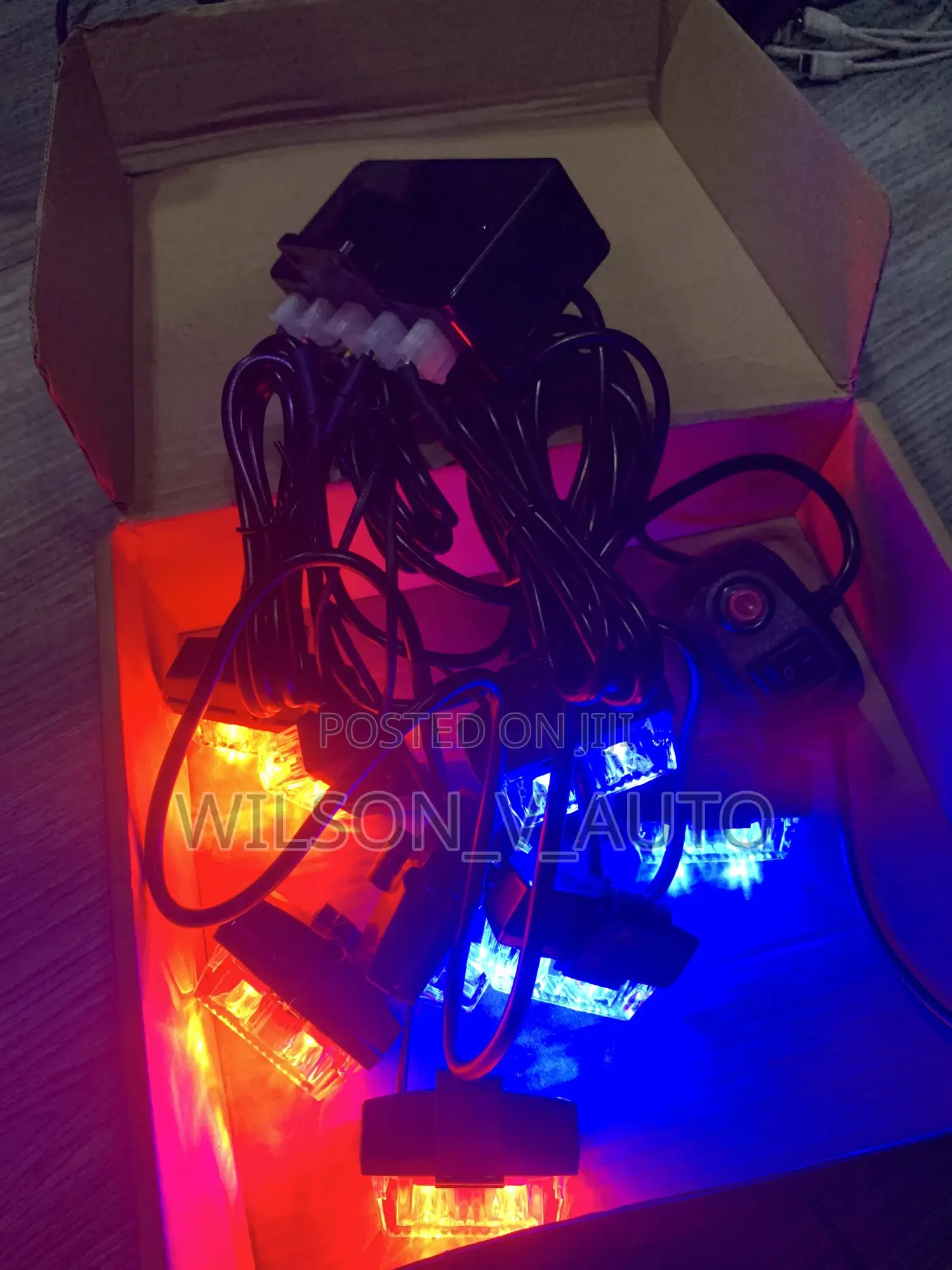 Universal Led Caution Strobe Hazard Light (Dc 12v)