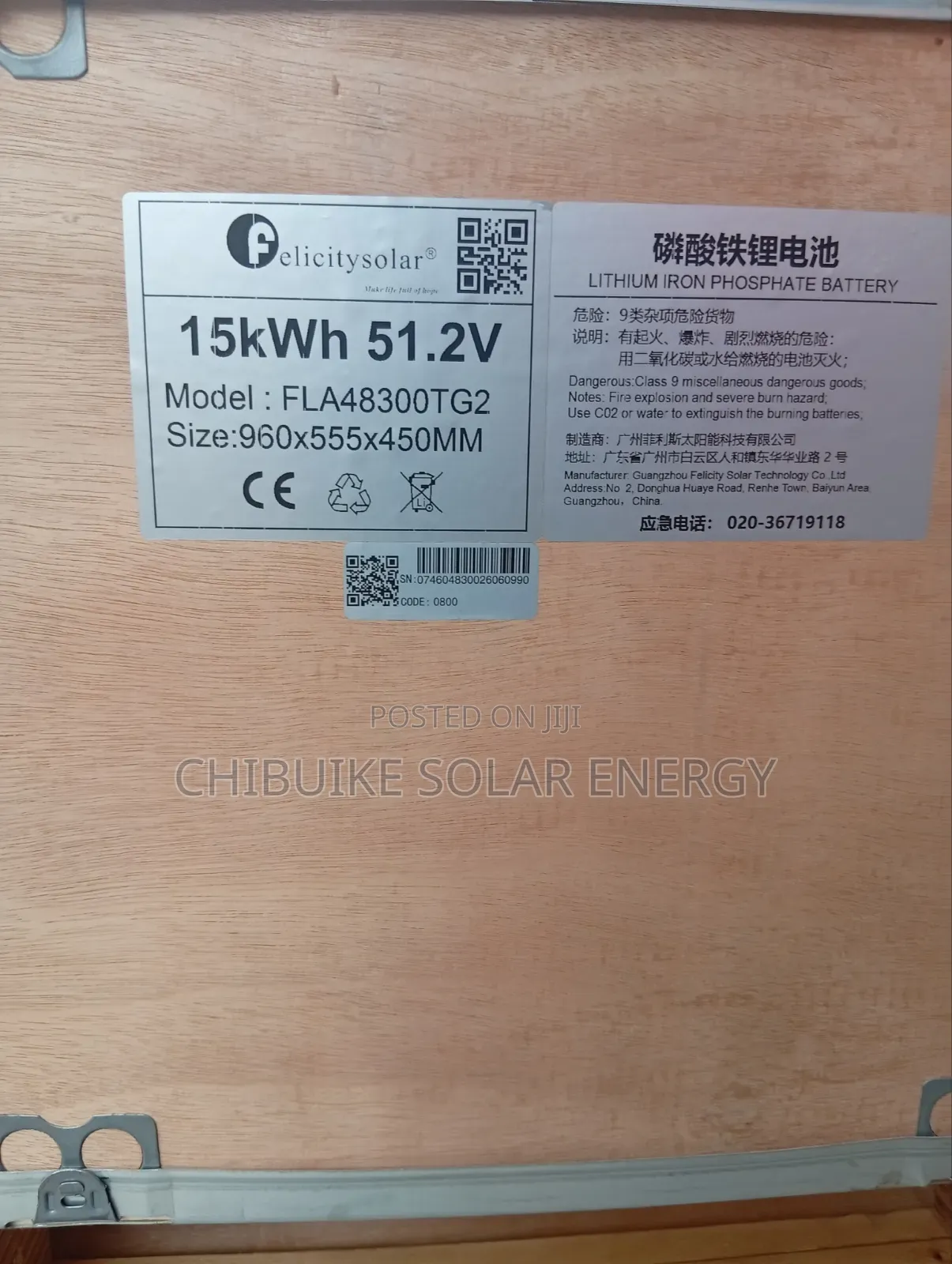 Felicity Solar Lithium Ion Batteries 15kwh 48v Fla300