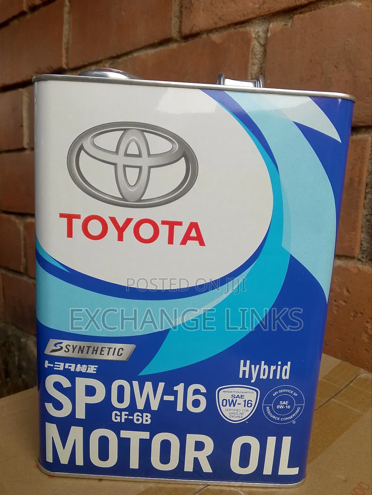 Toyota 0w-16 Hybrid Engine Oil 4l