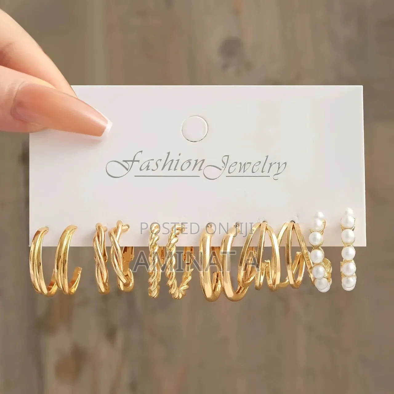 Non Tarnish Stainless Steel Earring Set of 6