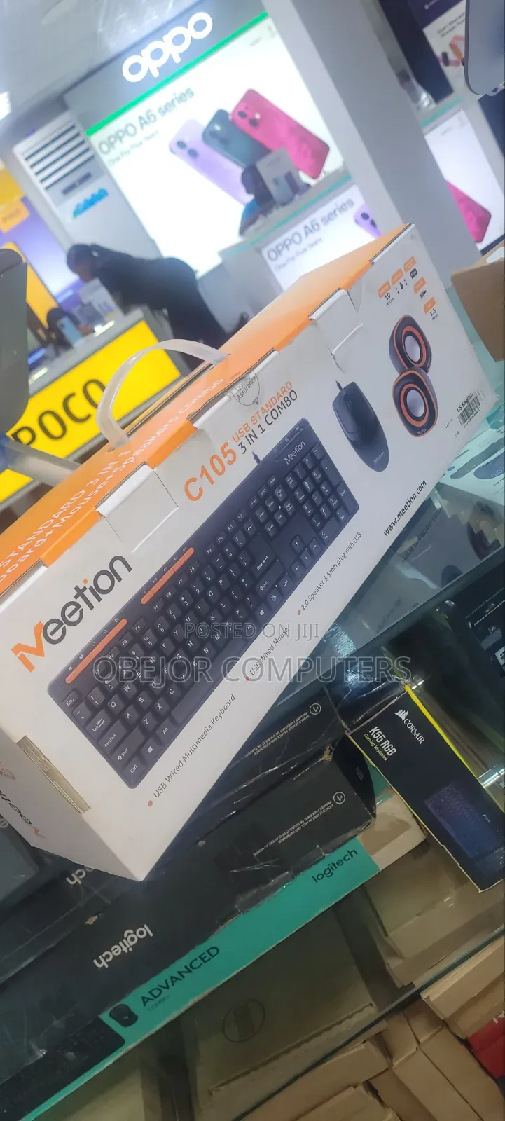 Meetion C105 Usb Standard 3 in 1 Keyboard and Mouse and Speakers Combo