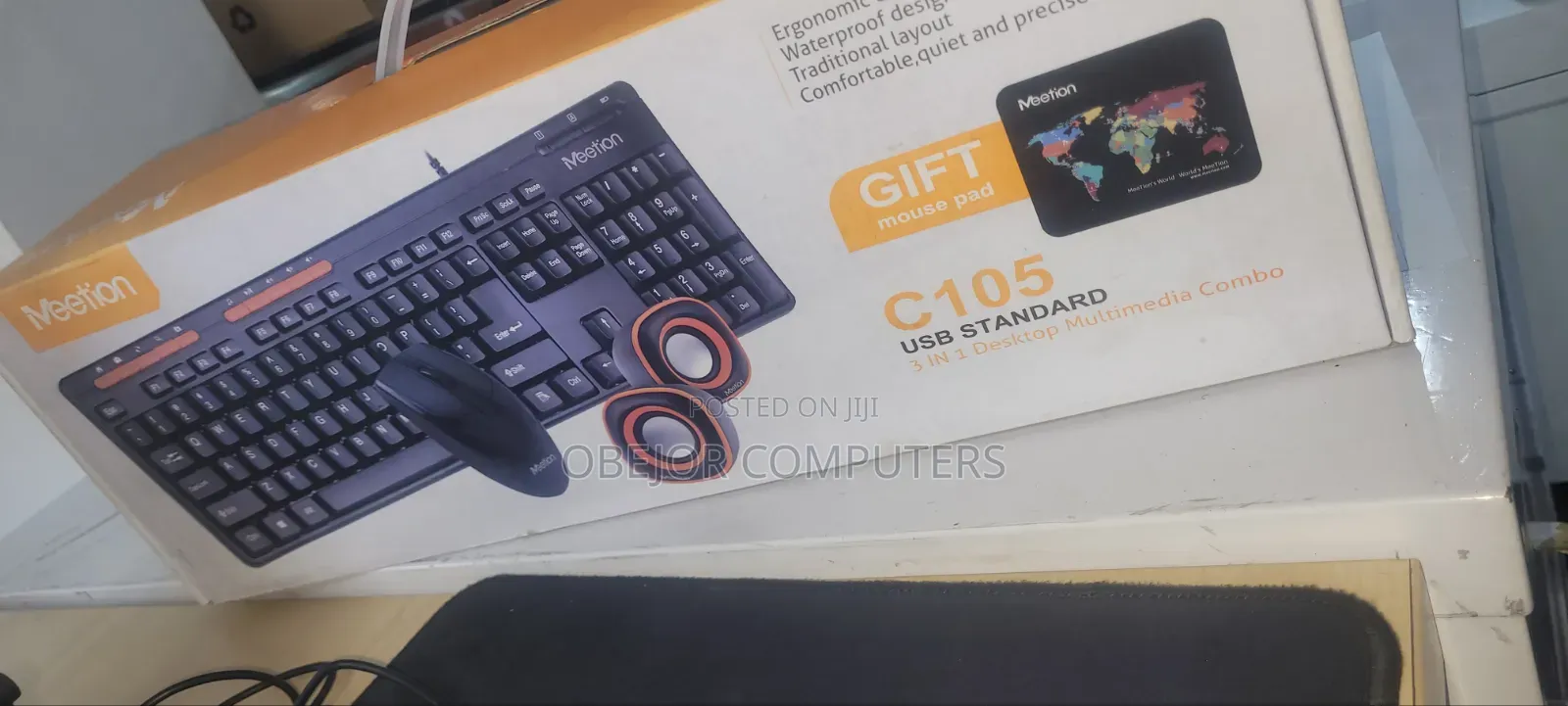 Meetion C105 Usb Standard 3 in 1 Keyboard and Mouse and Speakers Combo