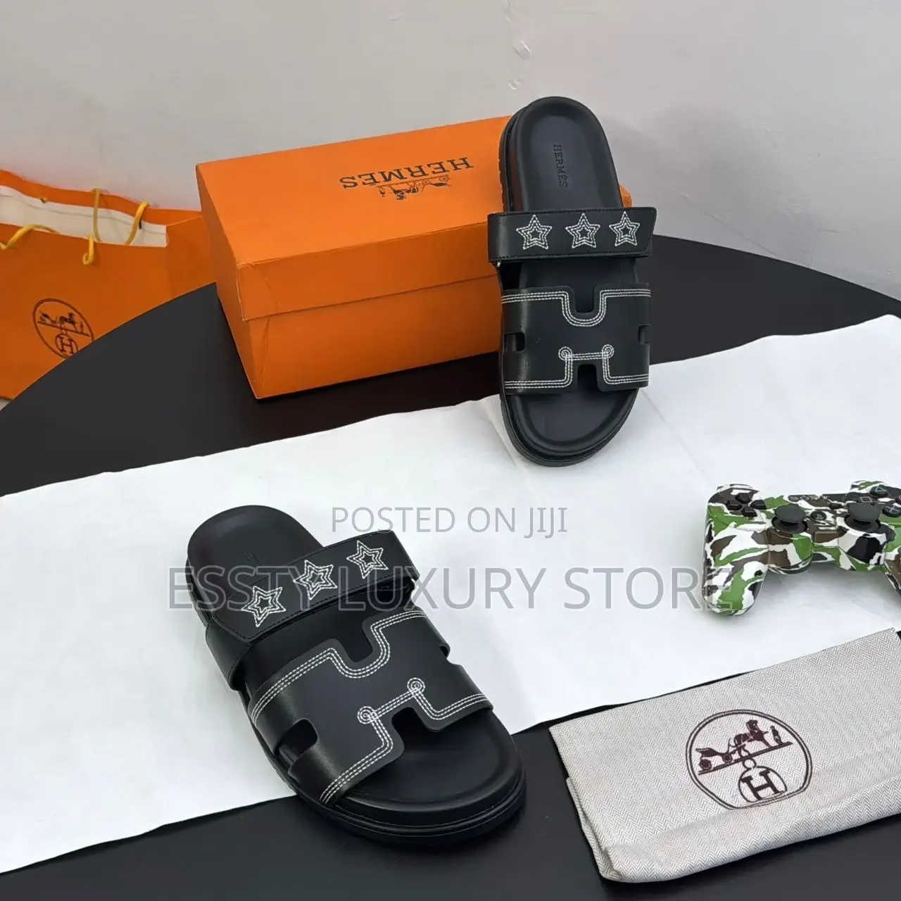 Quality Luxury Hermes Izmir Threaded Palm Slippers