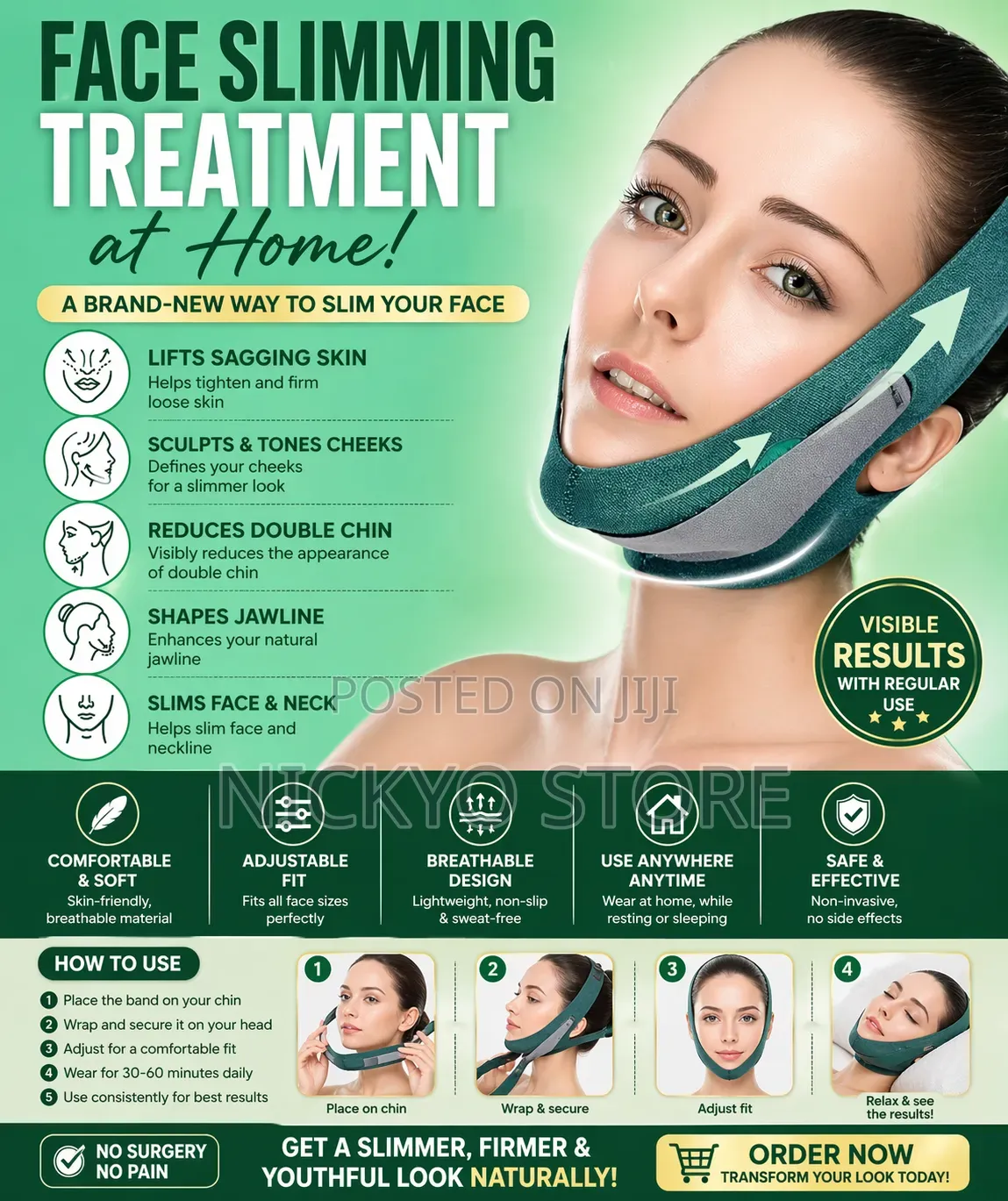 V-line Face Slimming Band (Chin Lift Strap)