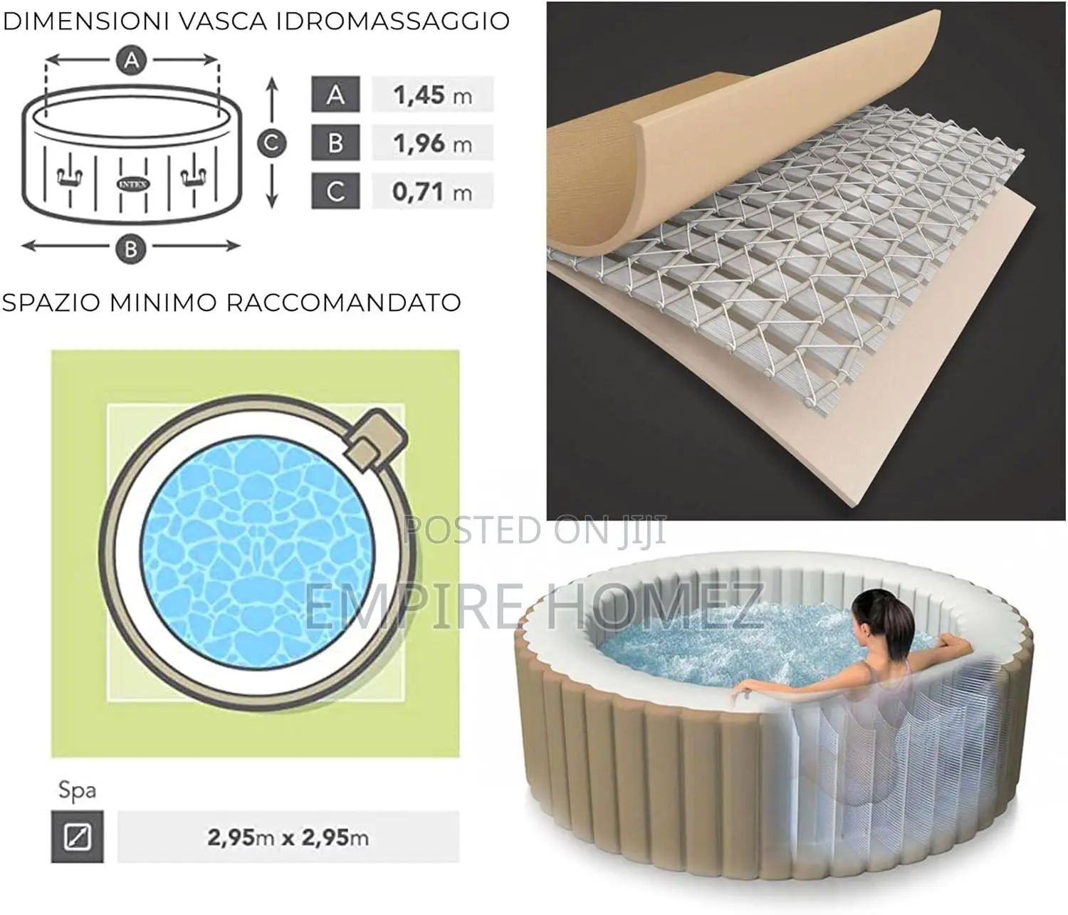 Intex Purespa Bubble Massage 4 Person Spa