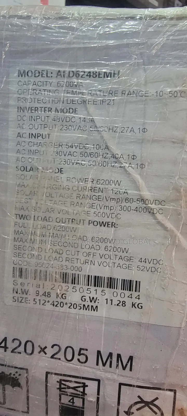 6.2kva 48v Hybrid Inverter
