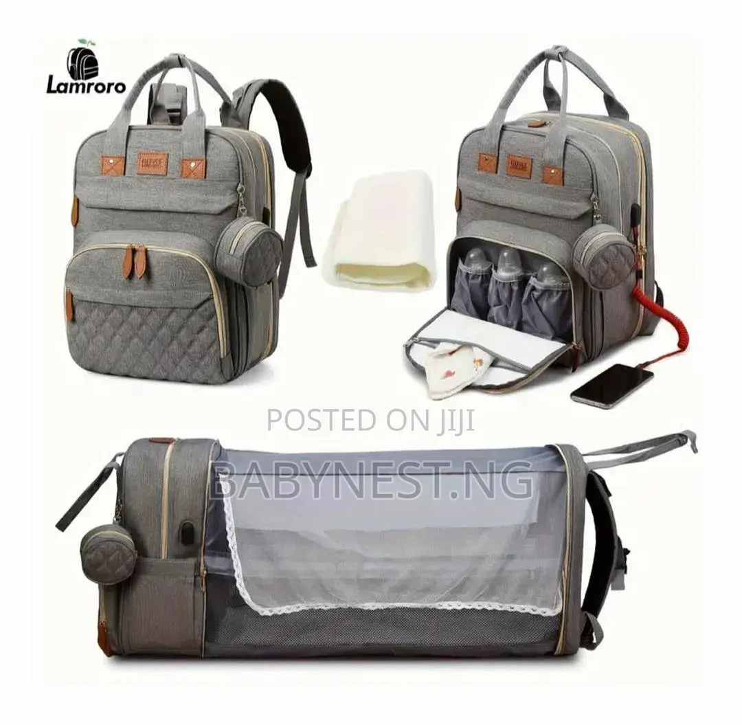 Diapers Bed and Bag