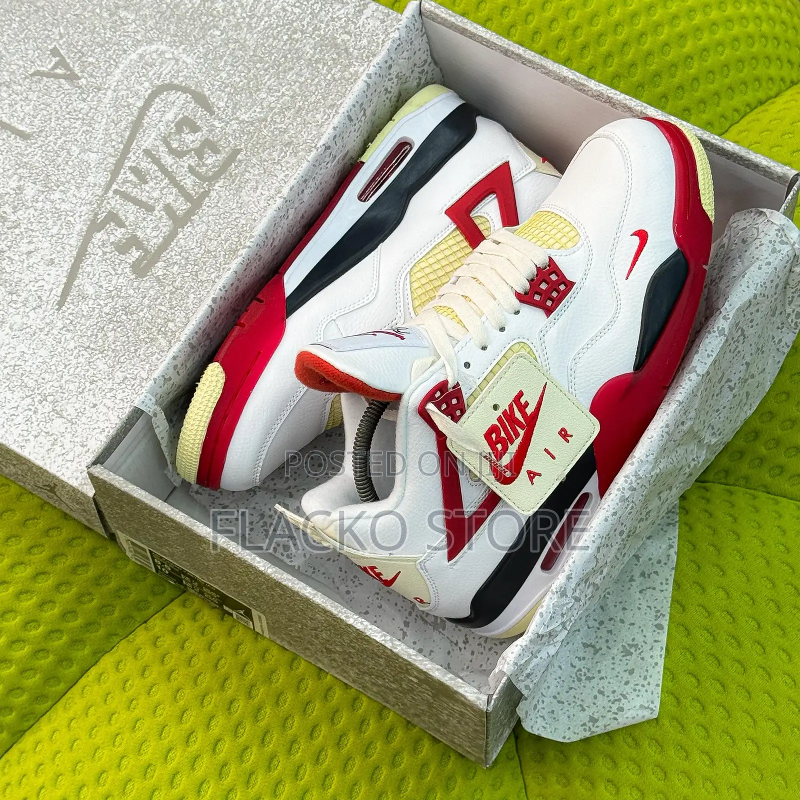 Nigel Sylvester X Air Jordan 4 Og Bike Air Brick After Brick Sneakers