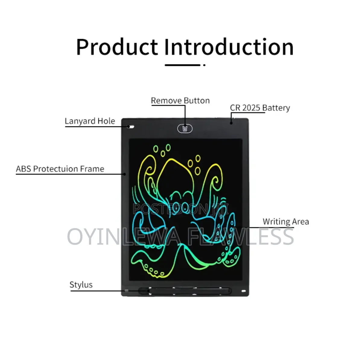 Kids Educational Writing Paperless Magic LCD Graphic Tablet Slate