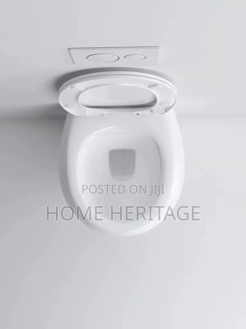 Luxury Round Wall-Hung Toilet – Modern Space-Saving